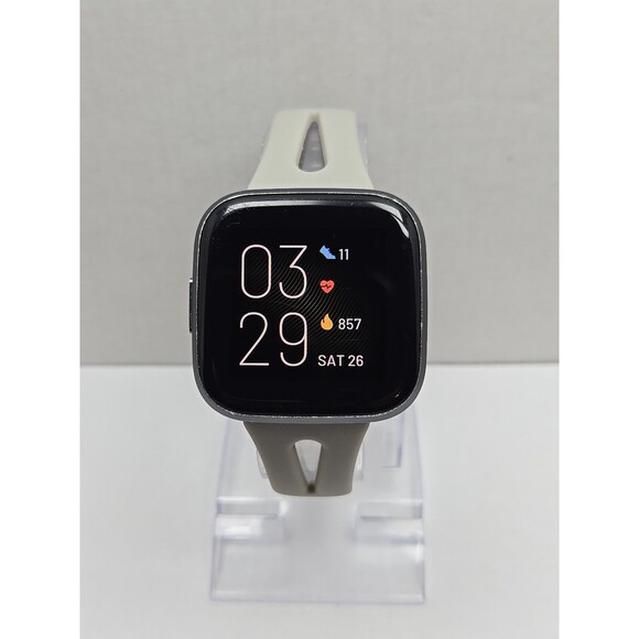 Fitbit Versa 2 Smartwatch Gray 40mm Alexa WR50M Always On Display Works - Picture 1 of 10
